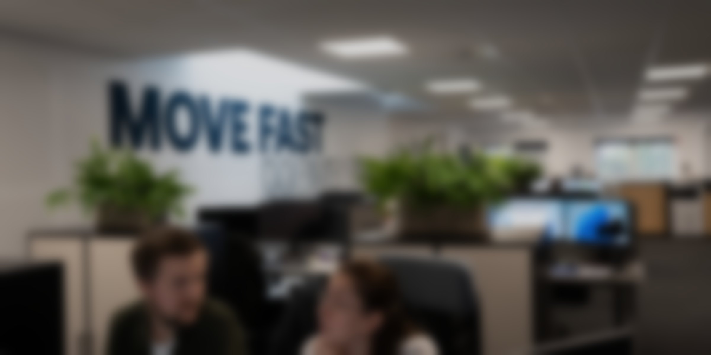 The Unity Logistics office, out of focus